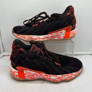 Adidas Shoes Mens 8 Dame 7 I Am My Own Fan Black Red G55194 Everything Is Game